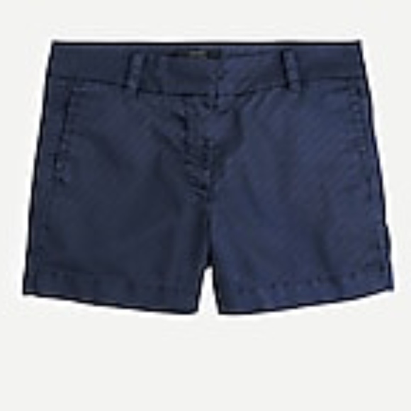 J. Crew 5" Stretch Chino Shorts, Navy, 4 - Picture 1 of 5